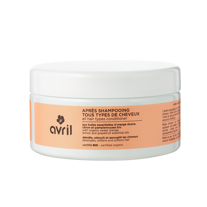 AVRIL - Après-shampooing tous types de cheveux 200 ml - Certifié bio