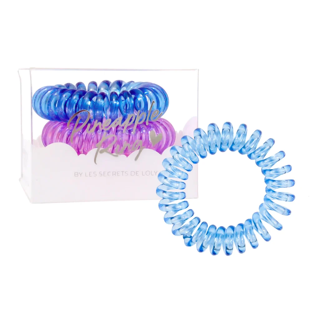 PINEAPPLE RING BLUE, 3 ELASTIQUES