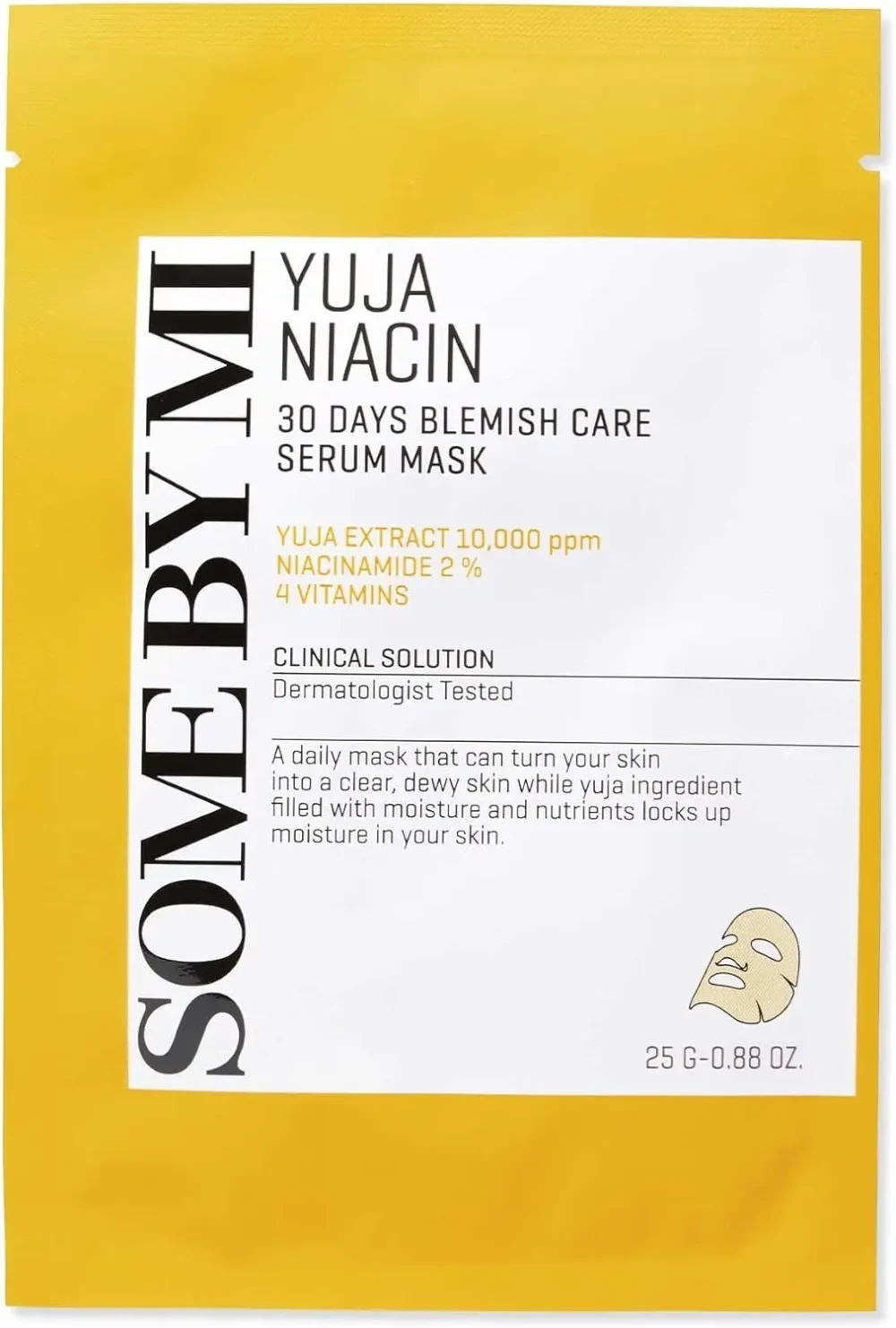 YUJA NIACIN 30 DAYS BLEMISH CARE SERUM MASK, 25 G