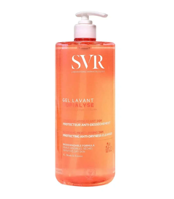 TOPIALYSE GEL LAVANT APAISANT HYDRATANT 24H PROTECTEUR ANTI DESSECHEMENT, 1L